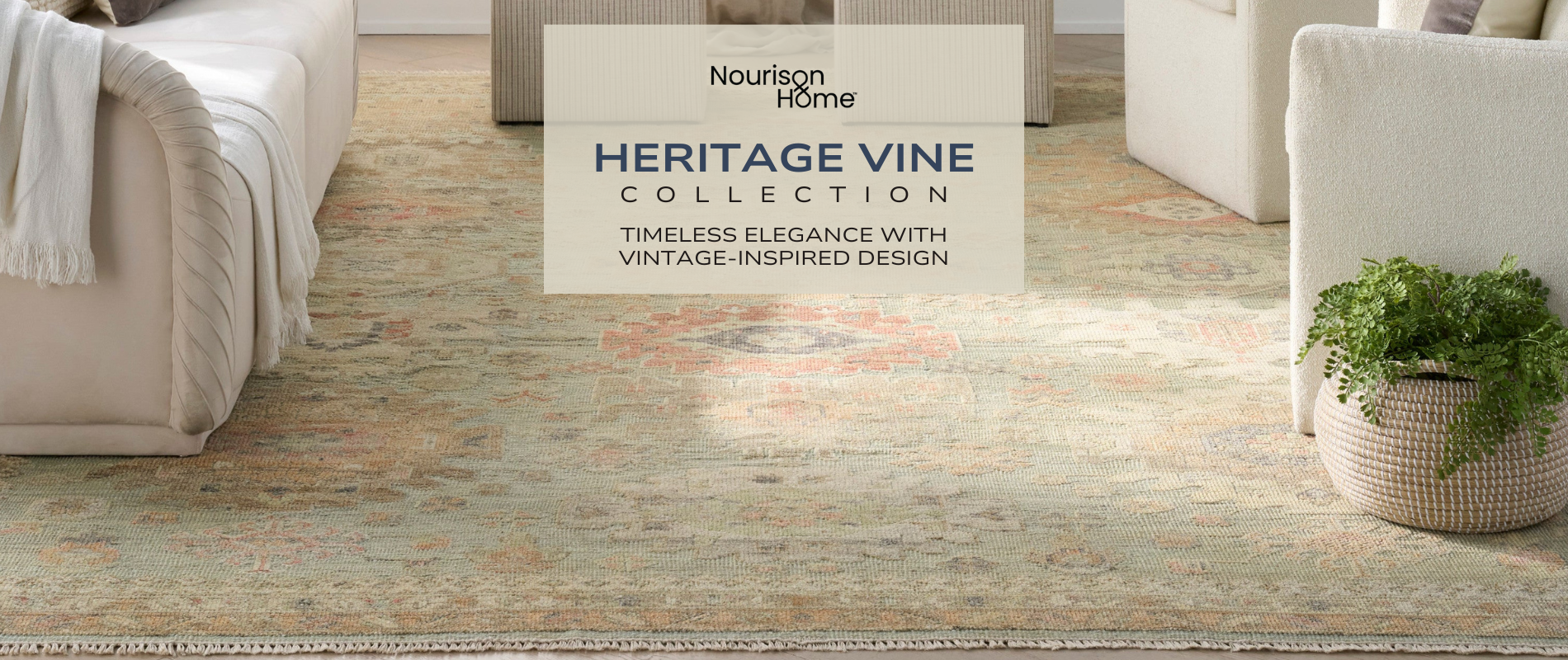 Nourison Home Heritage Vine Collection Rugs
